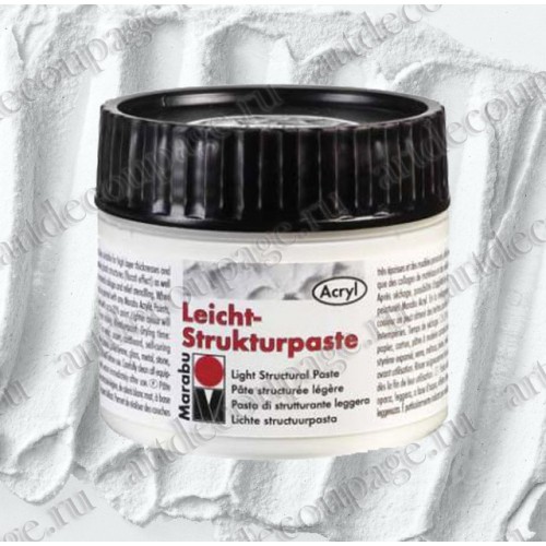 Структурная паста Marabu-Strukturpaste Leicht, 805 легкая, 100 мл