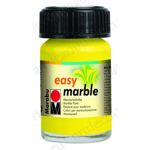 Краска для марморирования Easy Marble Marabu 020 лимонный, 15мл 