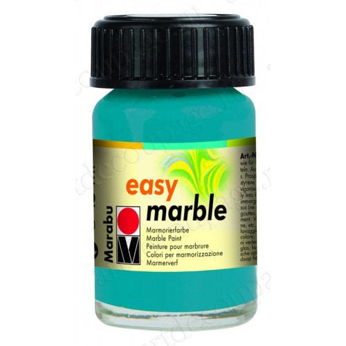 Краска для марморирования Easy Marble Marabu 098 бирюзовый, 15мл 