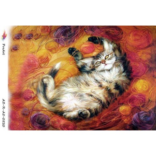 Рисовая бумага для декупажа Кот, формат А5, ProArt 