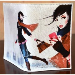 Рисовая бумага R-A5-0028 "Девушка с собачкой", формат А5, ProArt (Россия)