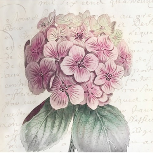 Салфетка для декупажа Гортензия, 33х33 см, Sagen Vintage Design, Норвегия