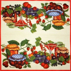 Салфетка для декупажа SLOG005301 "Варенье", 33х33 см