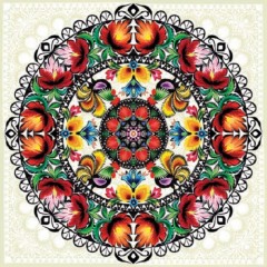 Салфетка для декупажа SLOG016804 "Роспись, орнамент", 33х33 см