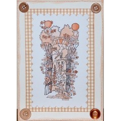 Штамп резиновый MPL 907202 "Полночный сад" Michael Powell, 9х14,5 см