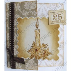 Набор новогодних силиконовых штампов "Новогодние свечи", Papermania, 13х18 см