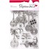 Набор новогодних силиконовых штампов Ёлочные игрушки, 13х18 см, Papermania