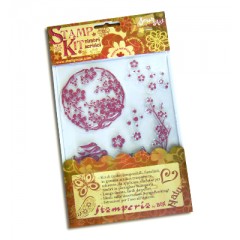 Набор силиконовых штампов WTK001 "Японский орнамент", Stamperia (Италия)