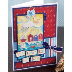 Набор силиконовых штампов с морским декором "Плывем со мной!", коллекция Ahoy There, DoCrafts