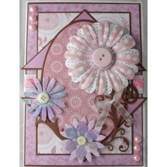 Набор высечки фигурной с глиттером Parkstone Pink, розовый, 18 щт., Papermania