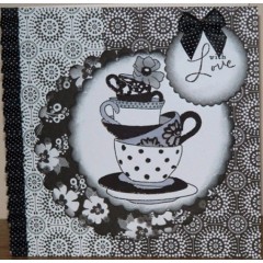 Набор бантиков черно-белых, коллекция Bexley Black 20 штук, DoCrafts