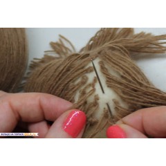 Волосы для изготовления кукол коричневые, Stamperia (Италия)