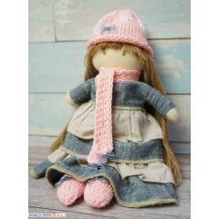 Волосы для изготовления кукол коричневые, Stamperia (Италия)