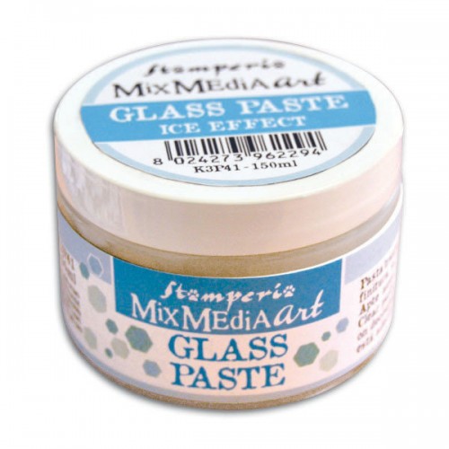 Паста гелевая c микросферами Mix Media Glass Paste Stamperia, 150мл