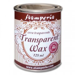 Воск полироль нейтральный (прозрачный) "Transparent wax", 125 мл, Stamperia