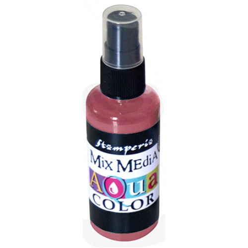 Краска-спрей Aquacolor Spray для техники Mix Media красное дерево, 60 мл, Stamperia