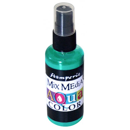 Краска-спрей Aquacolor Spray для техники Mix Media бирюзовый, 60 мл, Stamperia