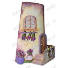 Декоративные элементы "Миниатюрные горшочки", глина, 2,5-3,5 см, 6 шт, Stamperia (Италия)