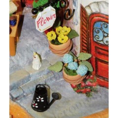 Декоративные элементы "Миниатюрные кашпо", глина, 2-5 см, 6 шт, Stamperia