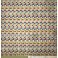 Бумага для скрапбукинга двусторонняя "Квадратики", Stamperia, 31,2х30,3 см