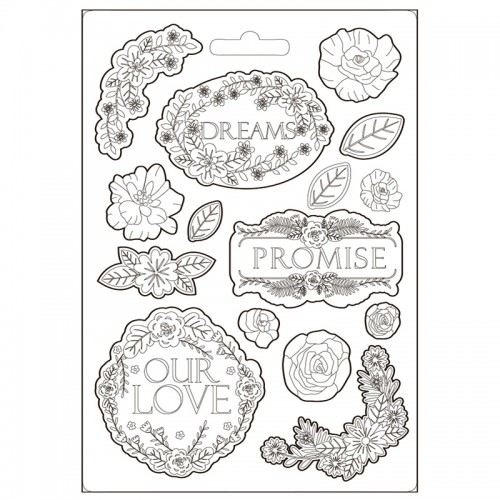 Форма для моделирующих паст "Garden of Promises dreams", 14,8х21,0 см, Stamperia K3PTA5621