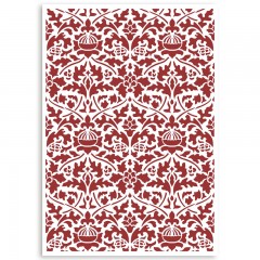 Трафарет пластиковый KSG484 "Casa Granada wallpaper pattern", 21х29,7 см, Stamperia