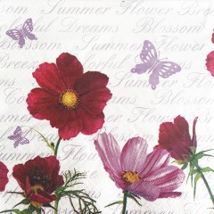 Салфетка для декупажа "Космея", 33х33 см, Германия