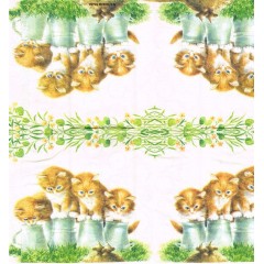 Салфетка для декупажа HF12206965 "Четыре котенка", 22х22 см, Голландия