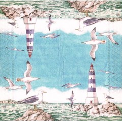 Салфетка для декупажа HF13303320 "Маяк", 33х33 см, Голландия