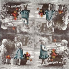 Салфетка для декупажа HF13309935 "Маленький Ромео", 33х33 см, Голландия