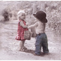 Салфетка для декупажа HF13309940 "Маленький джентльмен", 33х33 см, Голландия