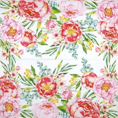 Салфетка для декупажа HF13310390 "Пионы", 33х33 см, Голландия