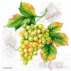 Салфетка для декупажа "Грозди винограда", 33х33 см, Голландия