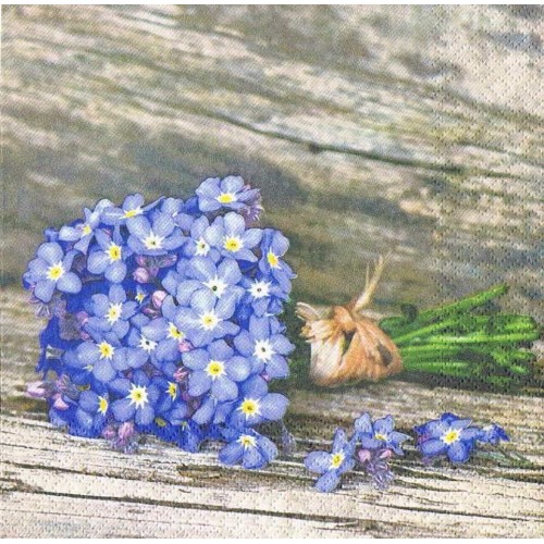 Салфетка для декупажа Незабудки, 33х33 см, ГерманияHF211434