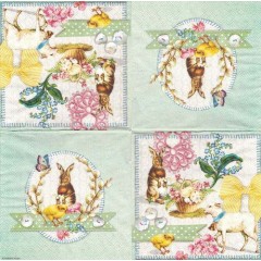 Салфетка для декупажа HF23301635 "Пасхальный коллаж", 33х33 см, Голландия