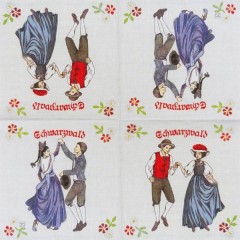 Салфетка для декупажа "Танец", 33х33 см, Германия