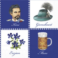 Салфетка для декупажа "Бавария", 33х33 см, Германия