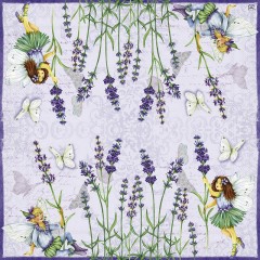 Салфетка для декупажа "Лаванда и феи", 33х33 см, Германия
