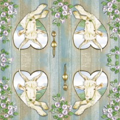 Салфетка для декупажа "Козочка", 33х33 см, Германия