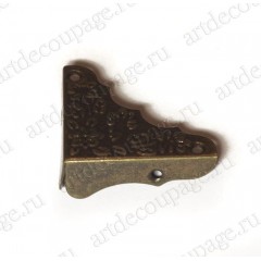 Декоративный  уголок для шкатулок 35х35 мм, цвет золото, 4 штуки