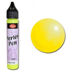 Краска для создания жемчужин Viva Perlen Pen neon, цвет 950 неон желтый, 25 мл