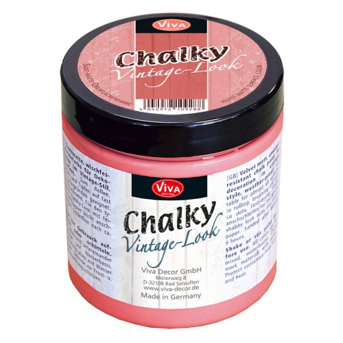 Краска меловая Chalky Vintage-Look, цвет 210 коралловый, 250мл, Viva Decor 