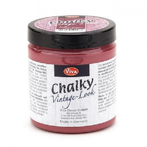 Краска меловая Chalky Vintage-Look, цвет 404 бордо, 250мл, Viva Decor 