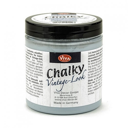 Краска меловая Chalky Vintage-Look, цвет 602 перламутровый голубой, 250мл, Viva Decor 
