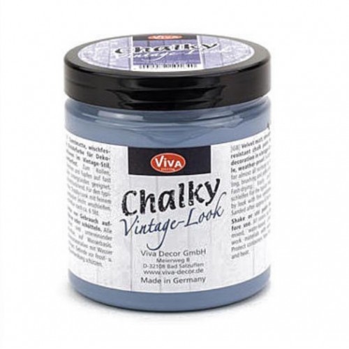 Краска меловая Chalky Vintage-Look, цвет 603 дымчато-голубой, 250мл, Viva Decor 