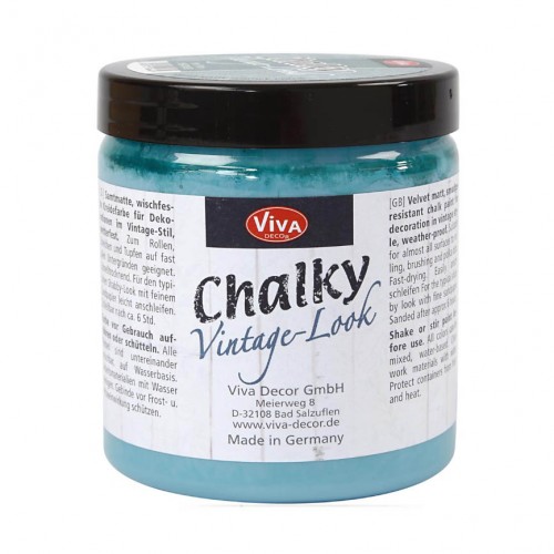 Краска меловая Chalky Vintage-Look, цвет 706 петрол, 250мл, Viva Decor 