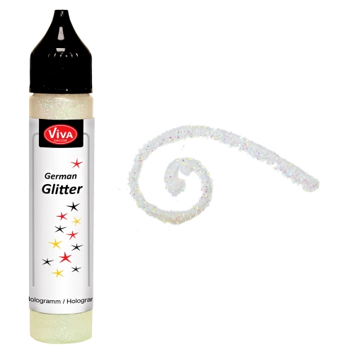  Контур с блестками German Glitter, цвет 903 голограмма блестки, Viva Decor (Германия)