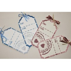 Трафарет для росписи "Бирка Handmade", 14,8x21 см, Viva Decor (Германия)