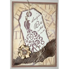 Трафарет "Бирка Манекен", 14,8x21 см, Viva Decor Германия