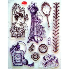 Штампы силиконовые Viva-Silikon-Stempel D82 "Мода, Париж",14х18 см, Германия